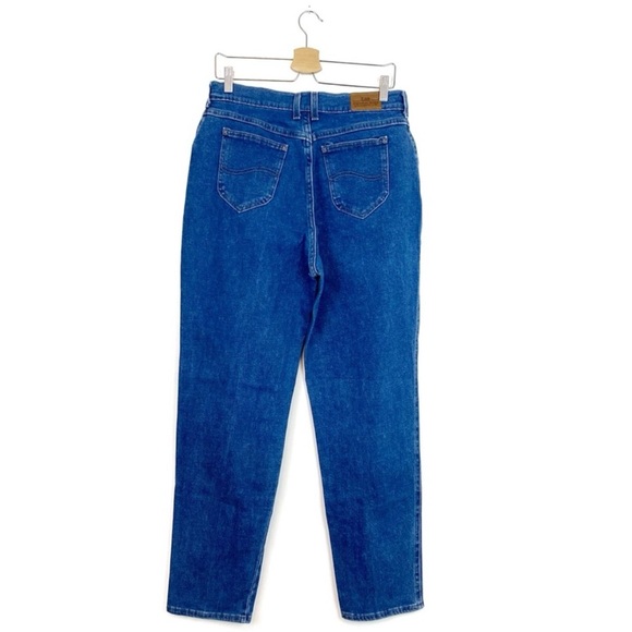Vintage | Lee | Medium Wash High Rise Straight Leg Jeans Size 12 - Picture 5 of 12